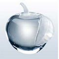 Autumn Apple Award with Frosted Leaf - Molded Glass